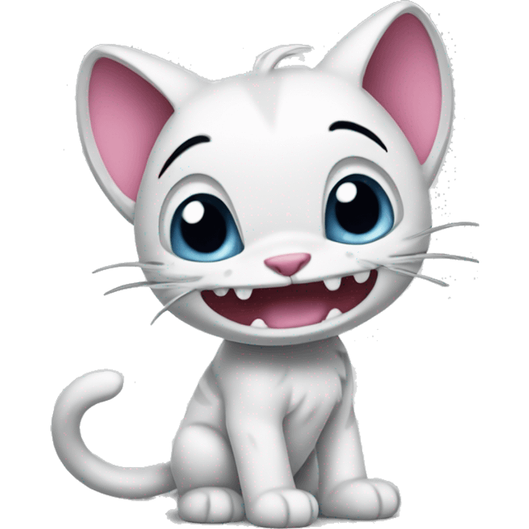 Hallo kitty whit Stitch emoji