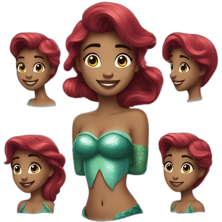 The little mermaid emoji