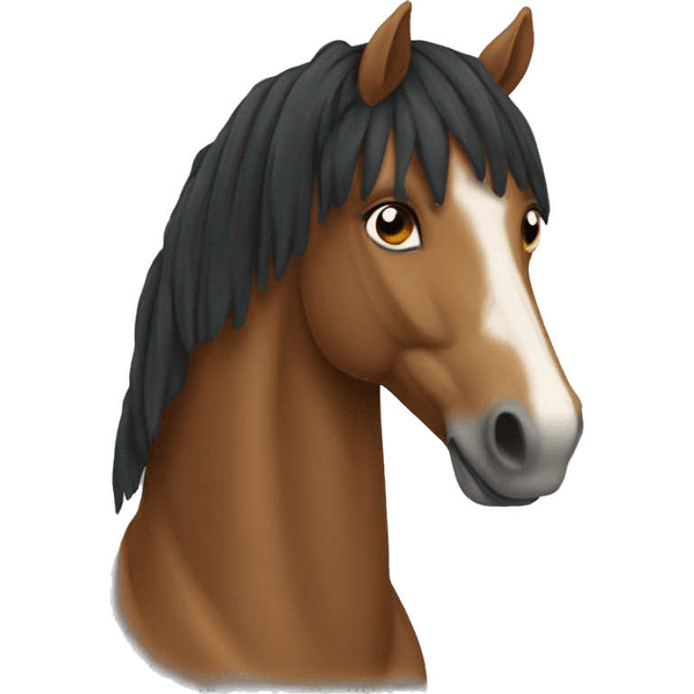 e horse with hoodie emoji