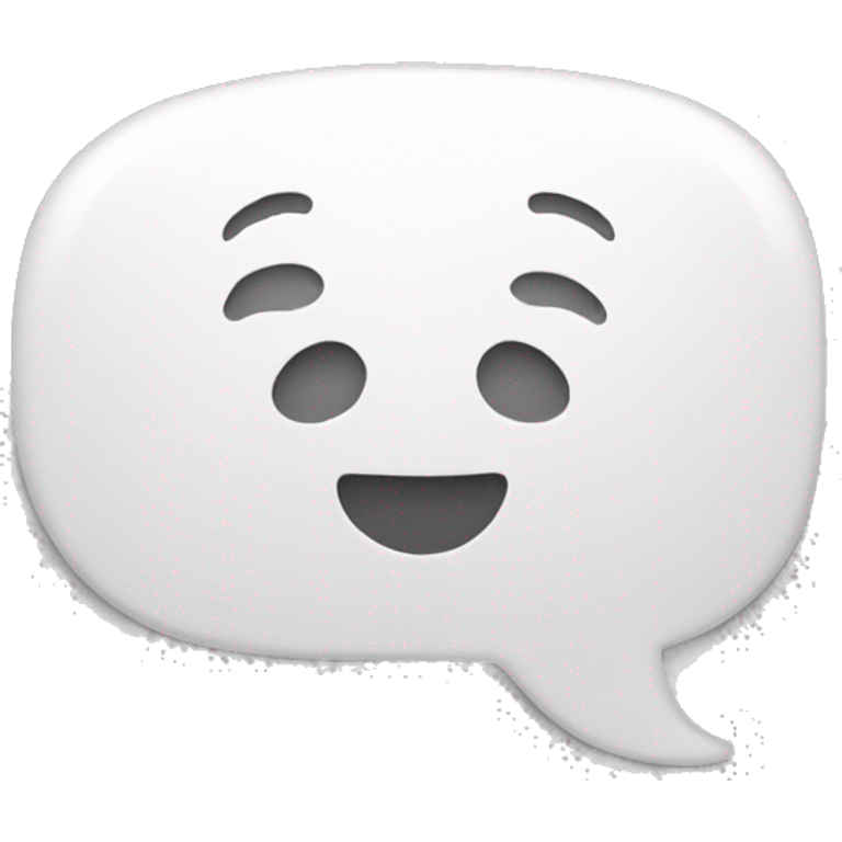 speech bubble white emoji