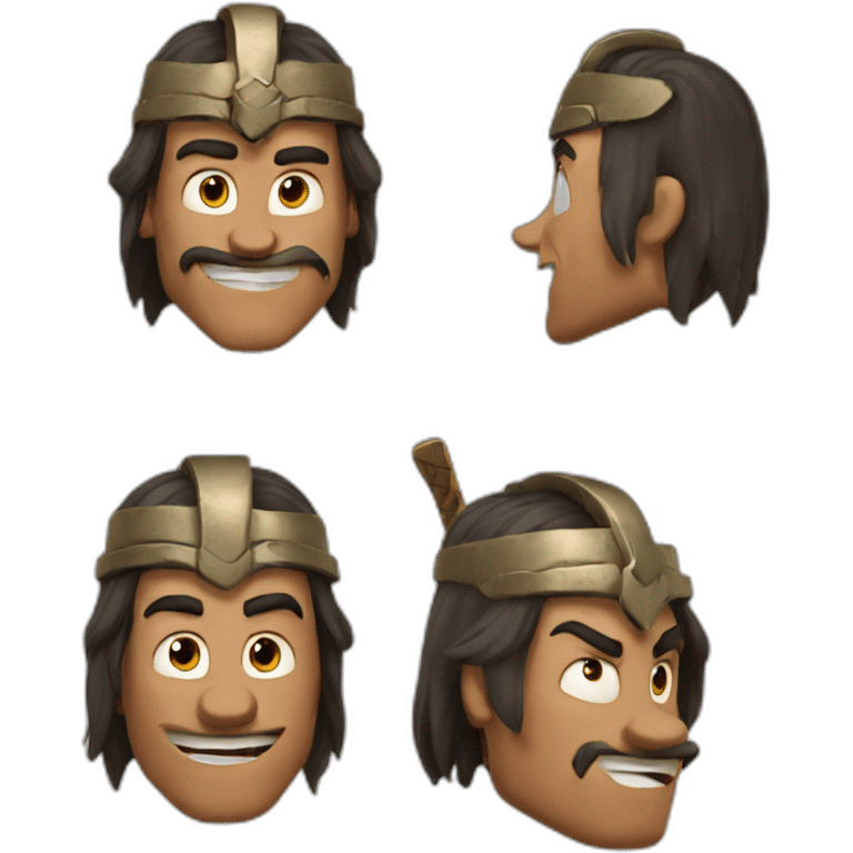 Goofy disney like a warrior emoji