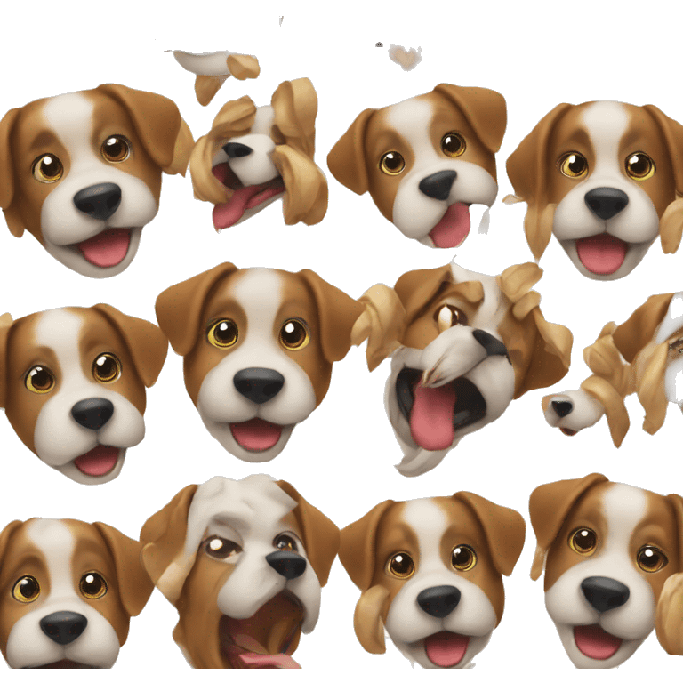 Dog chrismas emoji