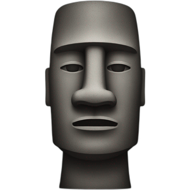 moai statue respect emoji