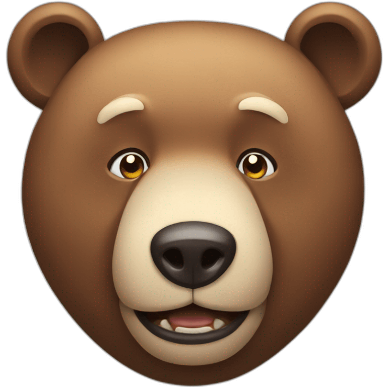 an hungry big fat bear emoji