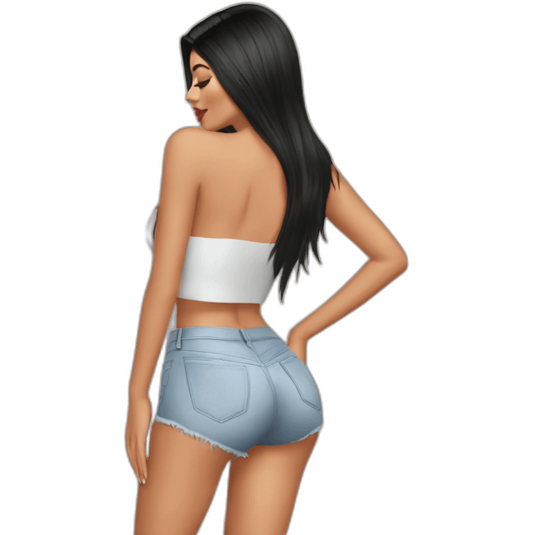 kylie-jenner perfect bum emoji