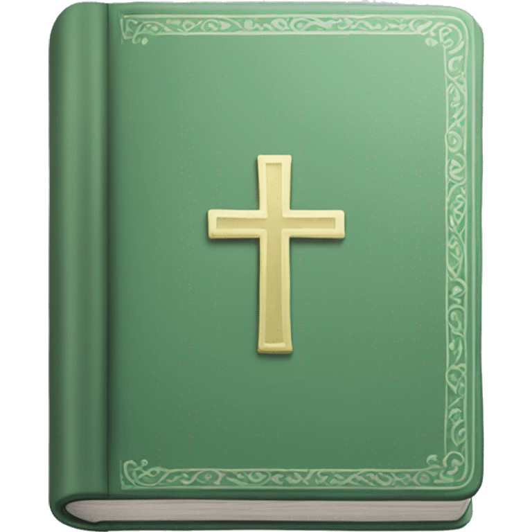 Sage green holy Bible  emoji