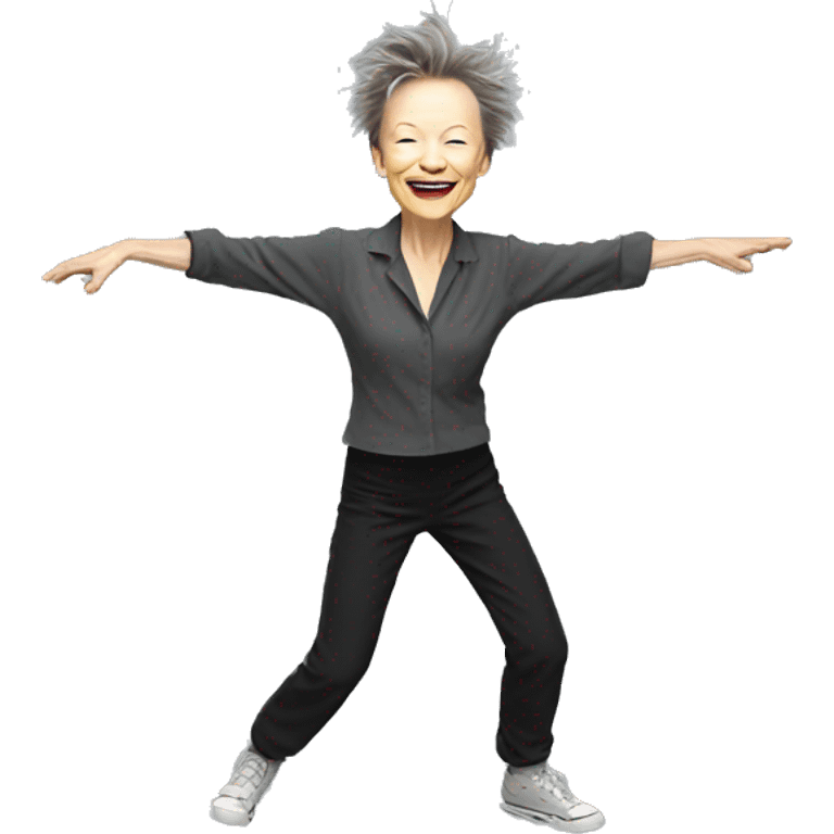 Laurie Anderson dancing emoji