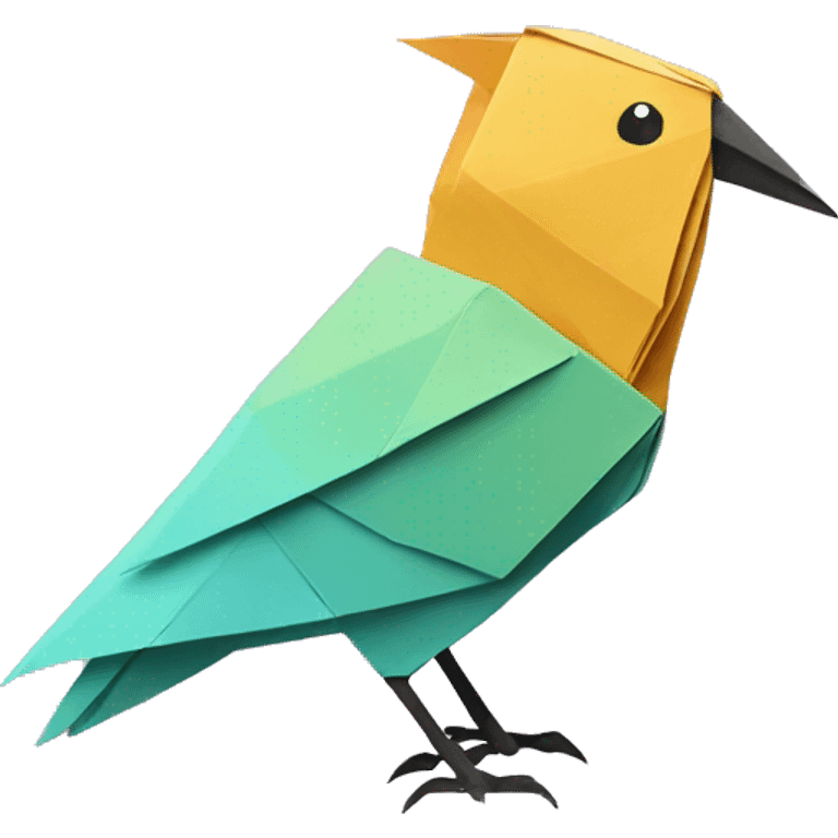 bird origami emoji