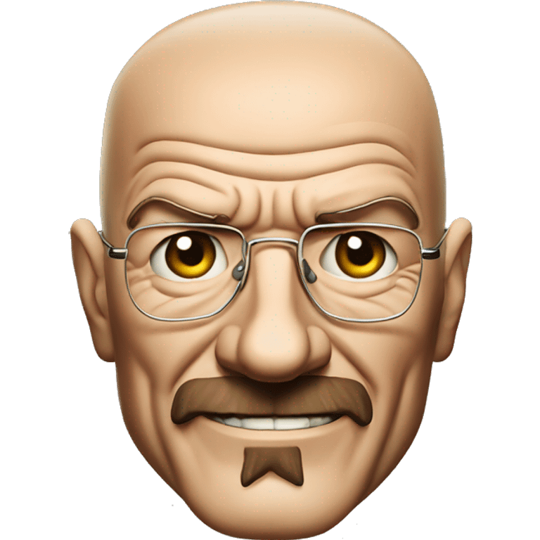 Walter white from breaking with a massive smile  emoji