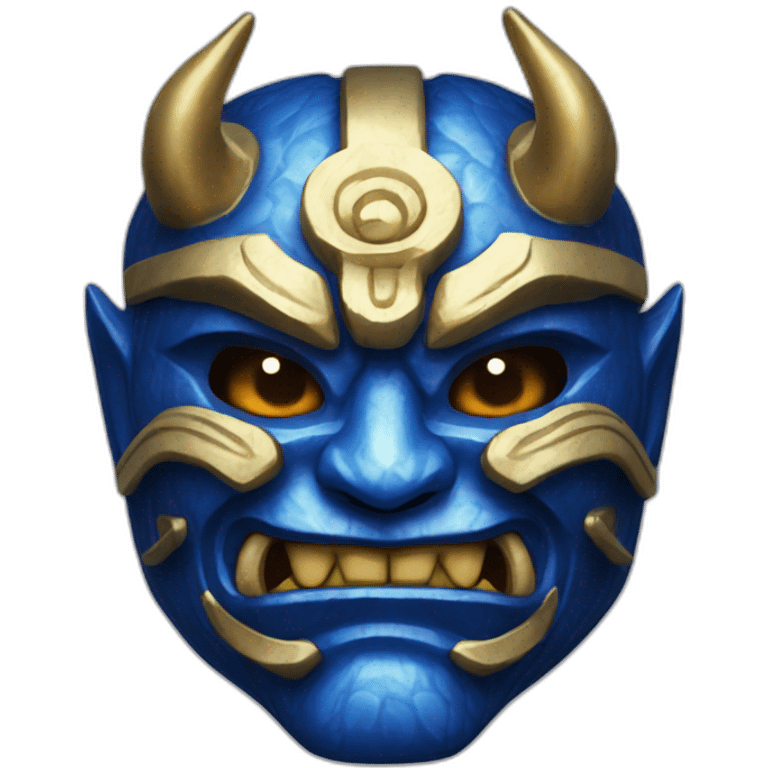 sapphire japanese oni mask emoji