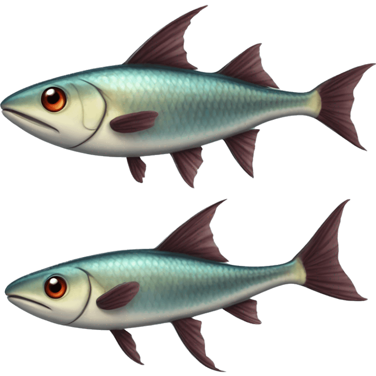 The Exocoetidae flying fish emoji