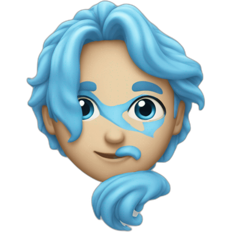 Coeur bleu clair emoji