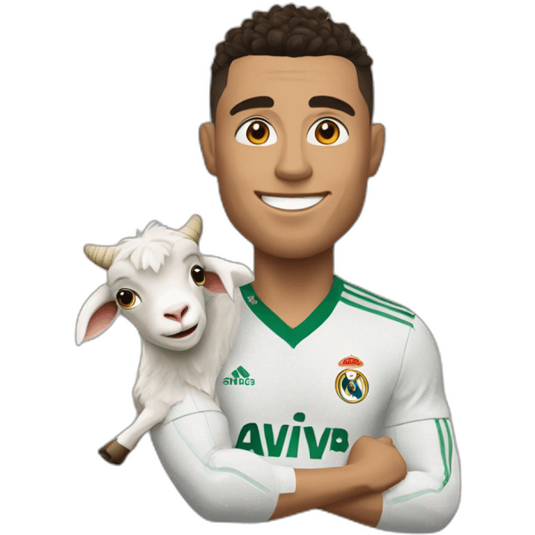 Ronaldo snd a goat emoji