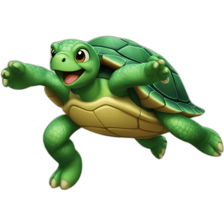 running turtle emoji