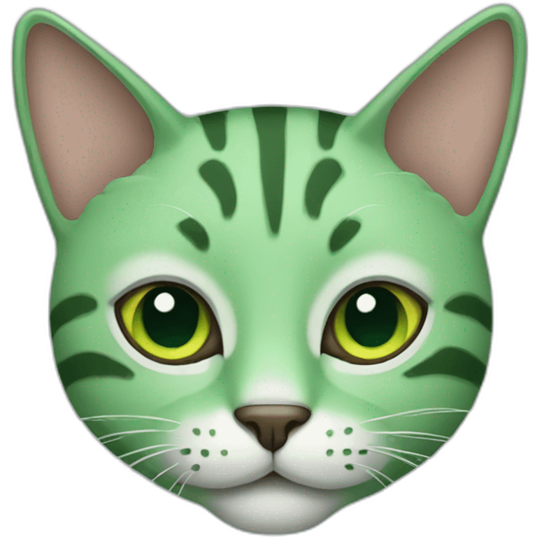 green cat emoji