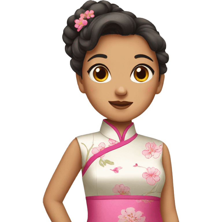 girl in qipao emoji