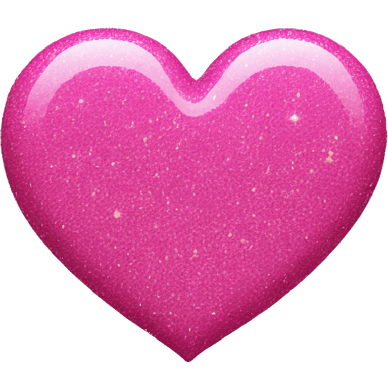 Pink heart with pink glitter emoji