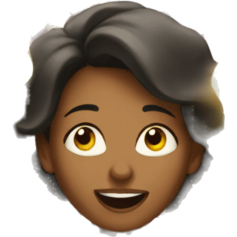 woman having lightbulb moment emoji