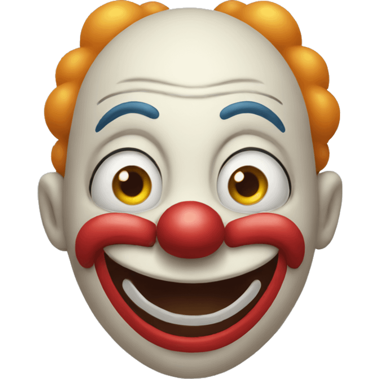 surprised clown emoji