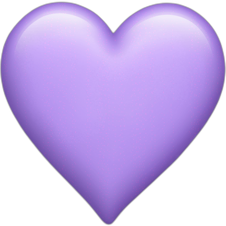 lavender color heart ios emoji