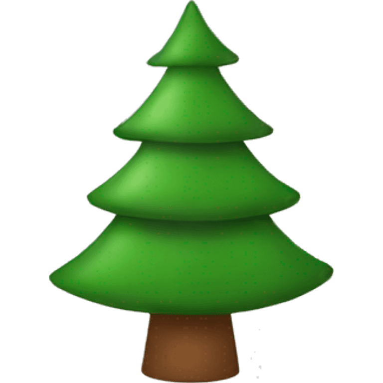 Minimalistic Christmas tree emoji