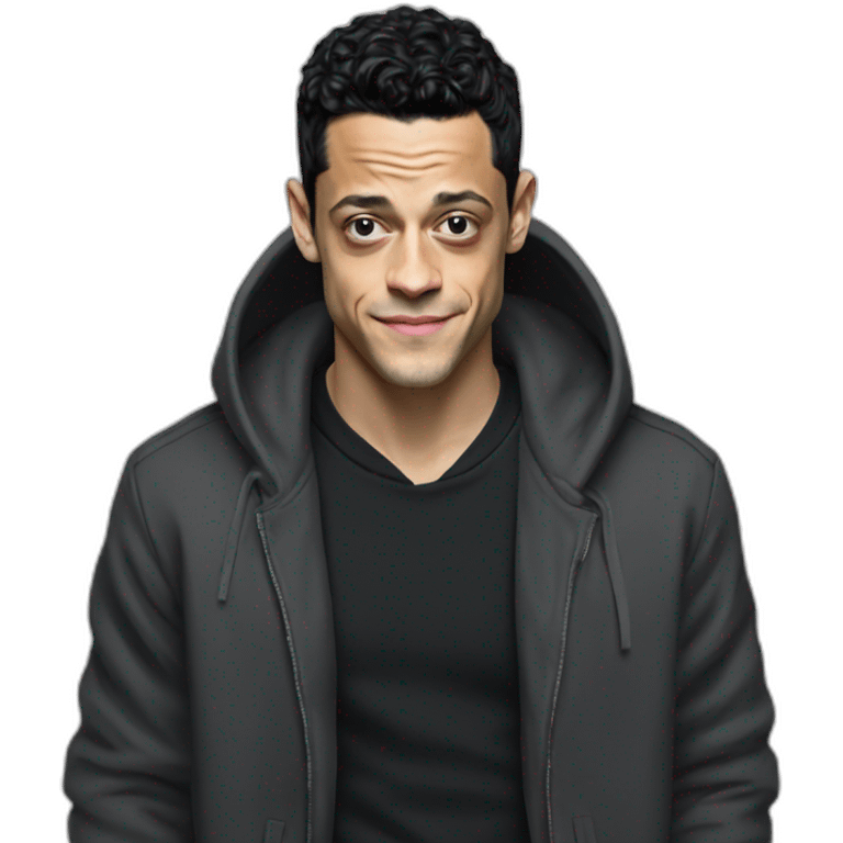 Rami Malek in a Hoodie emoji