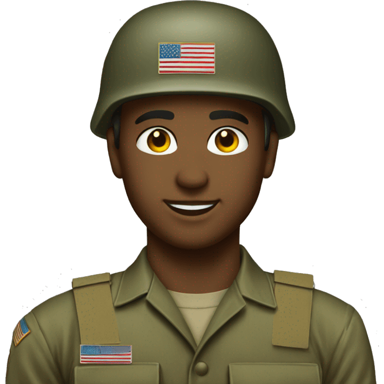 american soldier 1980s emoji