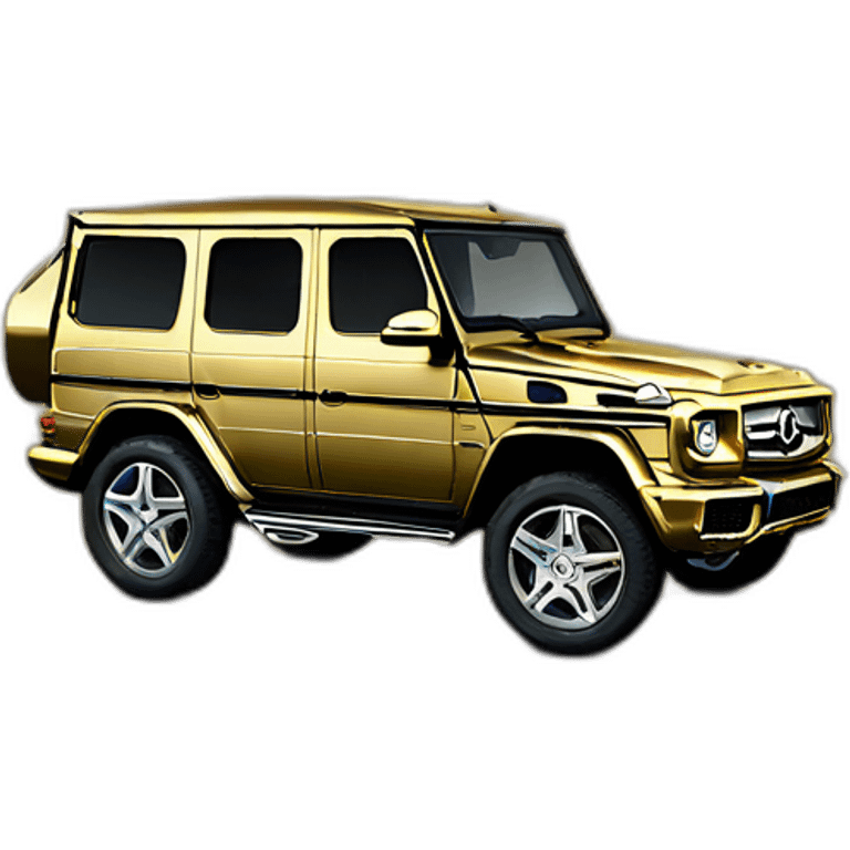 gold mercedes g65 emoji