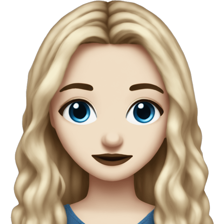 sabrina carpenter with blue eyes emoji