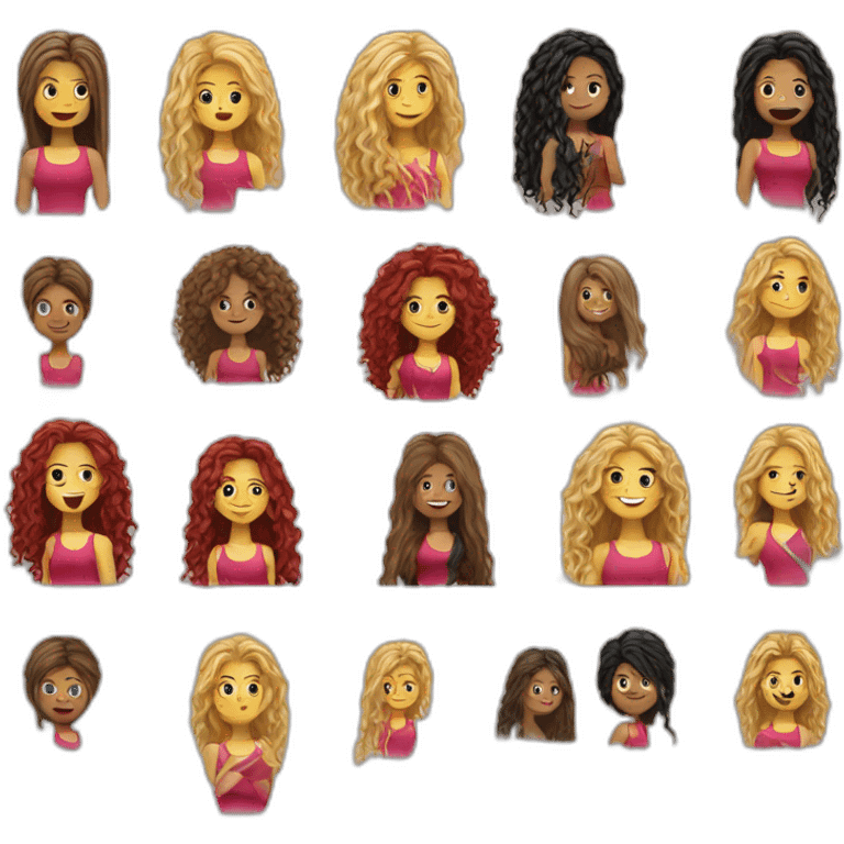 Shakira Wicht pique emoji