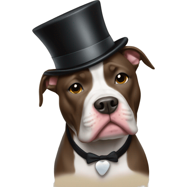 pitbull with top hat emoji