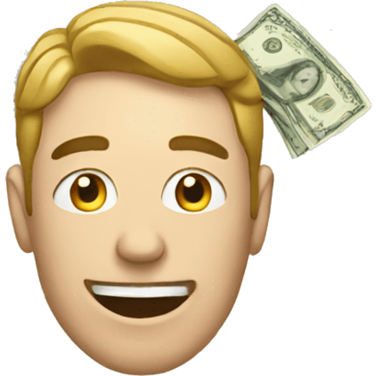 man face with money emoji