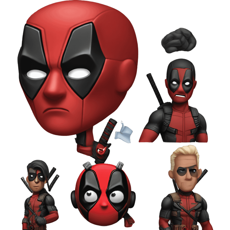 Emojis de deadpool  emoji