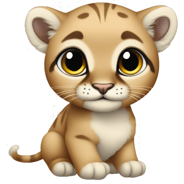 baby cute puma emoji