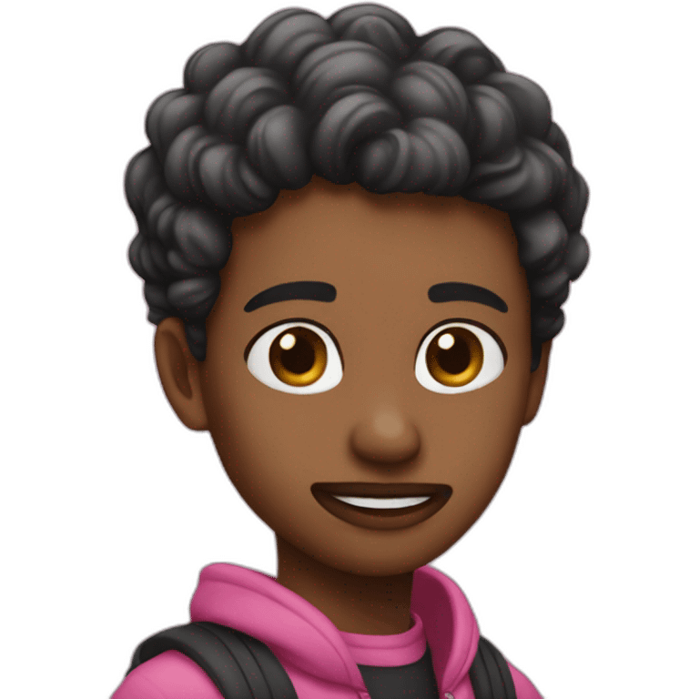 Black-pink solo emoji