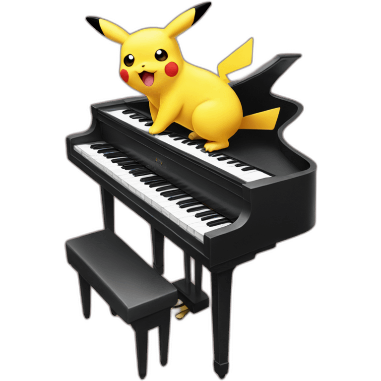 Pikachu piano emoji