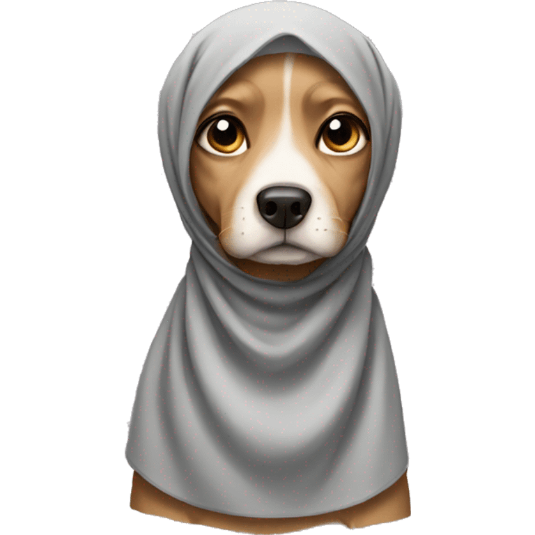 Dog with hijab emoji