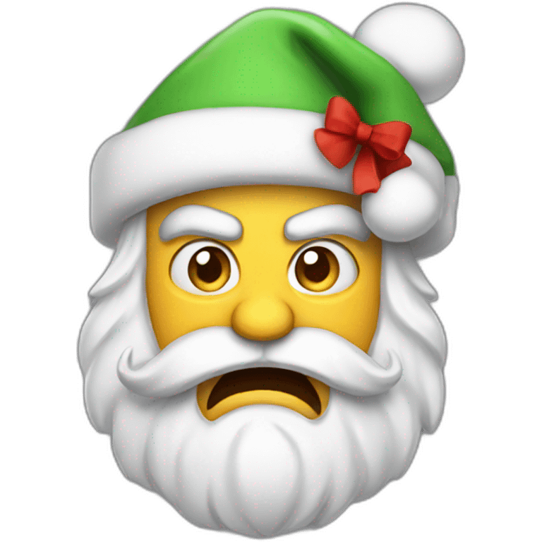 Angry Santa emoji