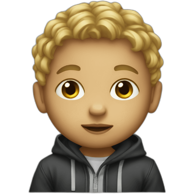 a pro hacker baby emoji