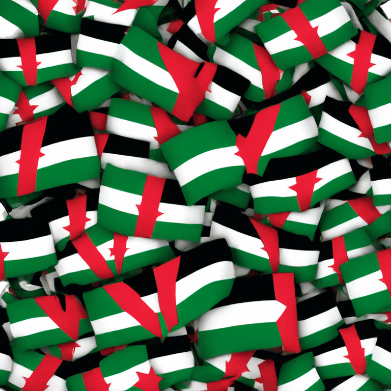 Palestine flag with 🚫 emoji