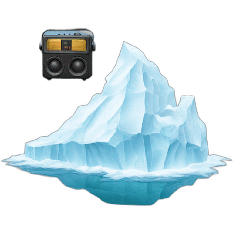 The Iceberg with radio emoji