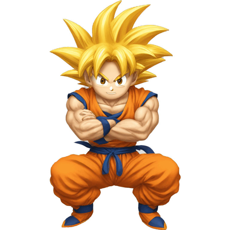 Goku with dargon balls emoji