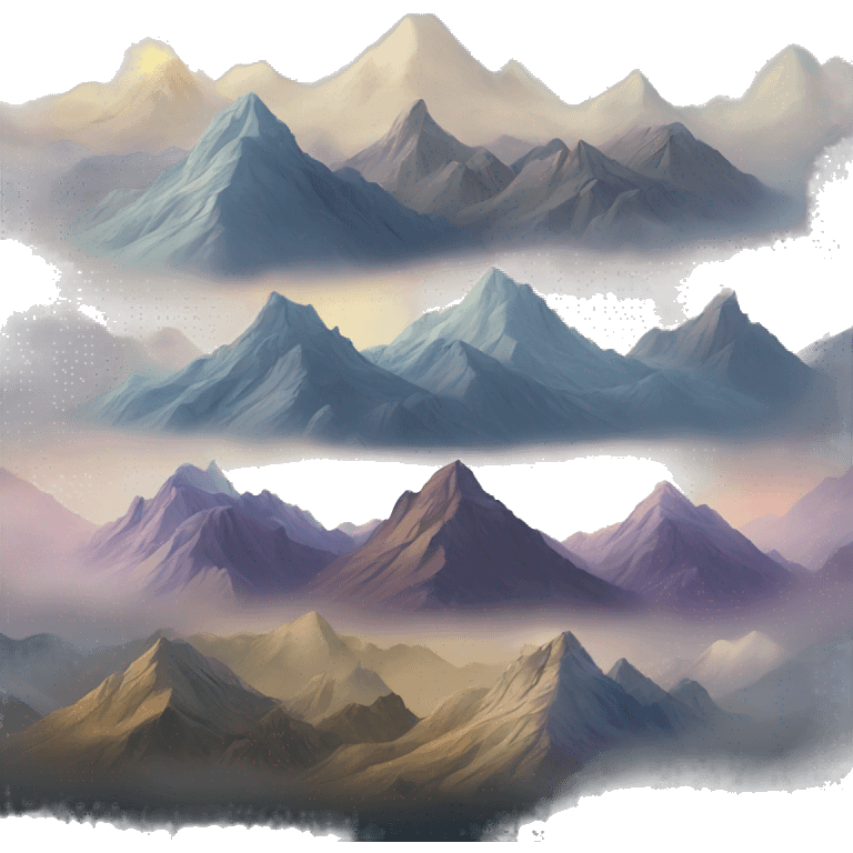 Fantasy mountains emoji