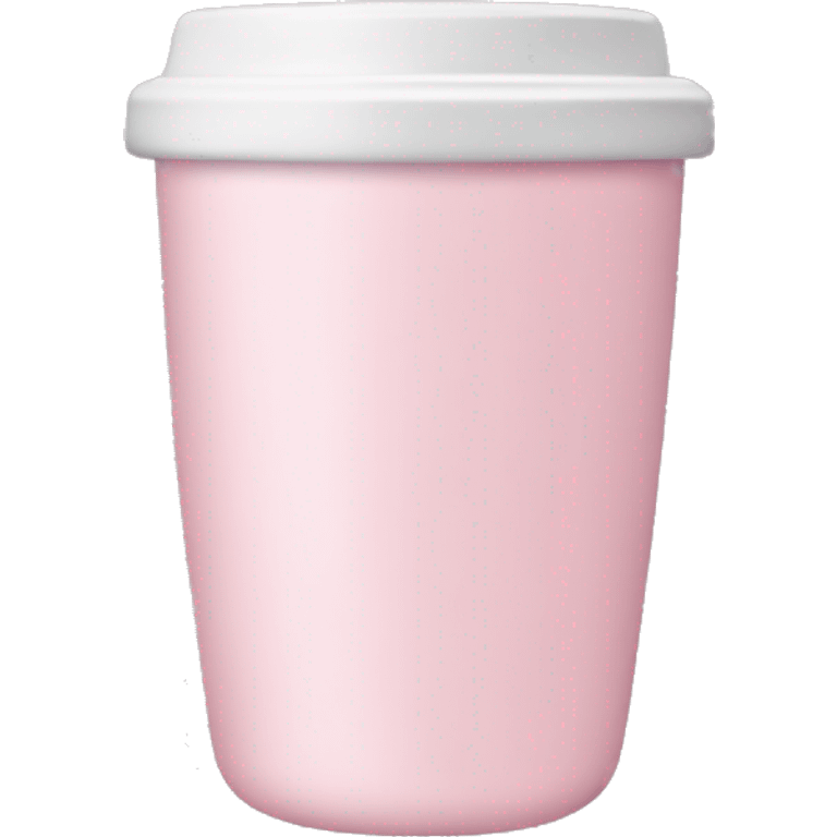 Light pink tumbler without face emoji