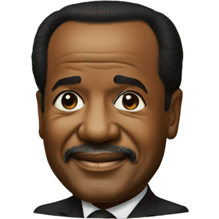 Paul Biya sur un pot emoji