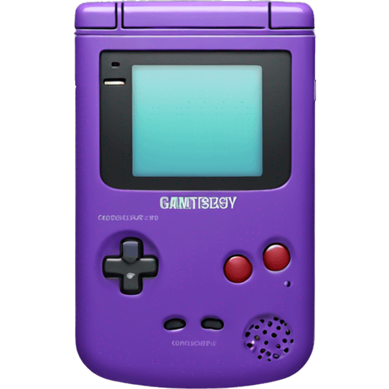 Purple game boy color, iOS emoji style  emoji