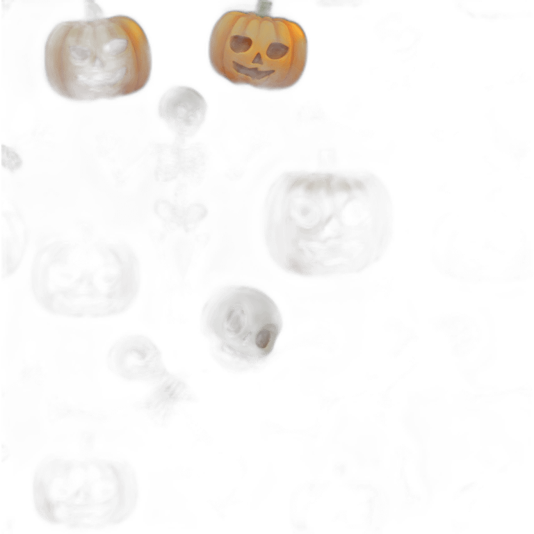 skeleton with pumpkin head emoji