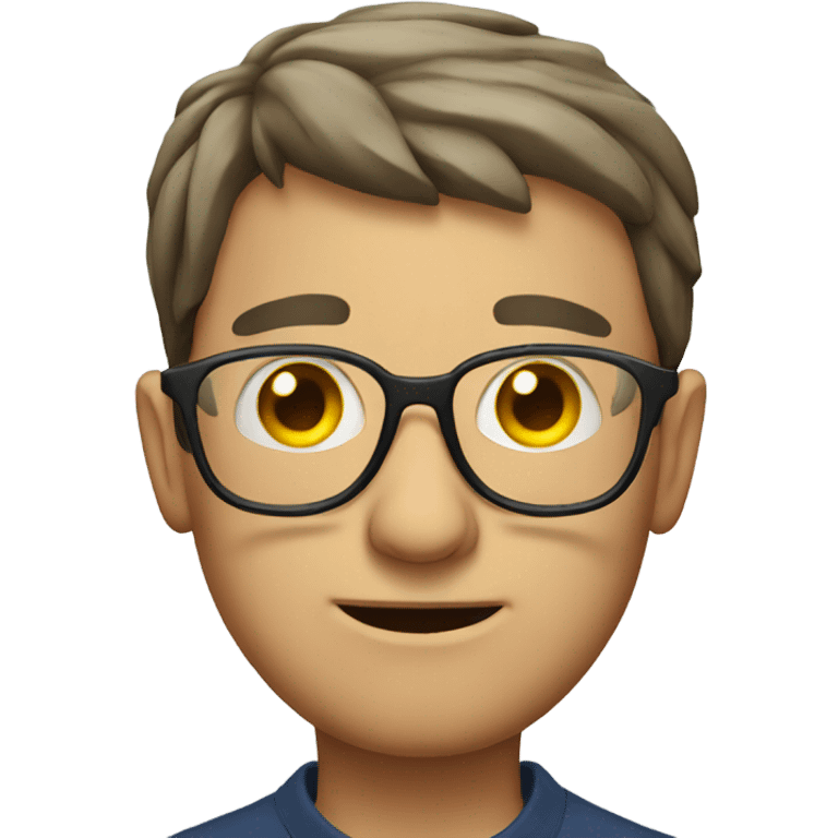 a man with 6 eyes wearing glasses emoji