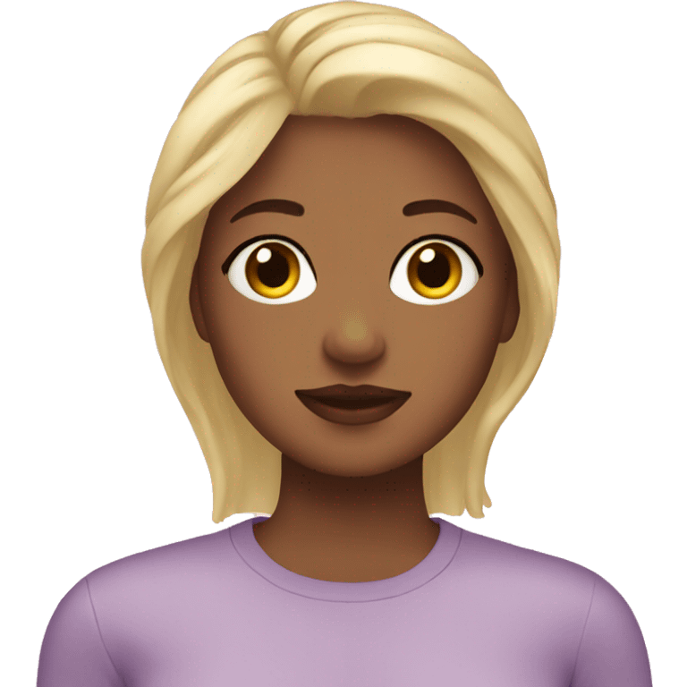 Blonde girl self care emoji