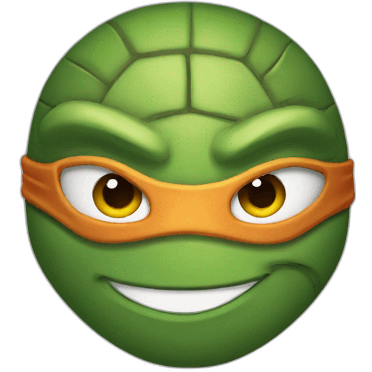 ninja turtle face emoji